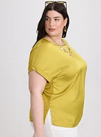 Blouse en satin