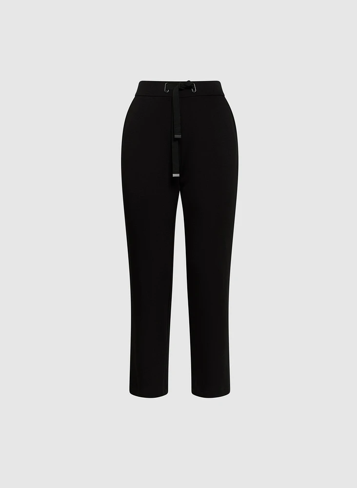 Drawstring Waist Pull-On Pants