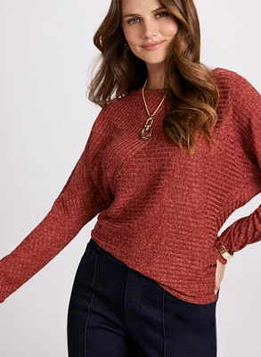 Pull en tricot à manches dolman