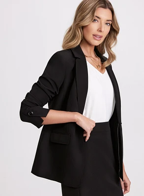 Notched Collar Blazer