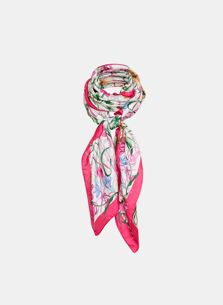 Floral Print Scarf