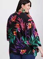 Joseph Ribkoff - Haut floral de style poncho