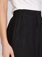 Textured Pull-On Culottes