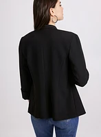 Twill Collarless Jacket