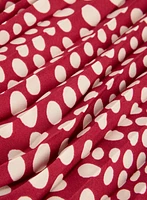 Polka Dot Plissé Dress