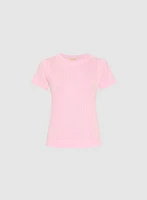 T-shirt à détail de pierres