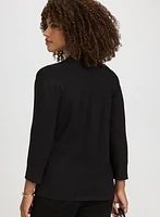 Short Open Front Cardigan