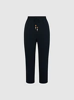 Straight-Leg Drawstring Capris