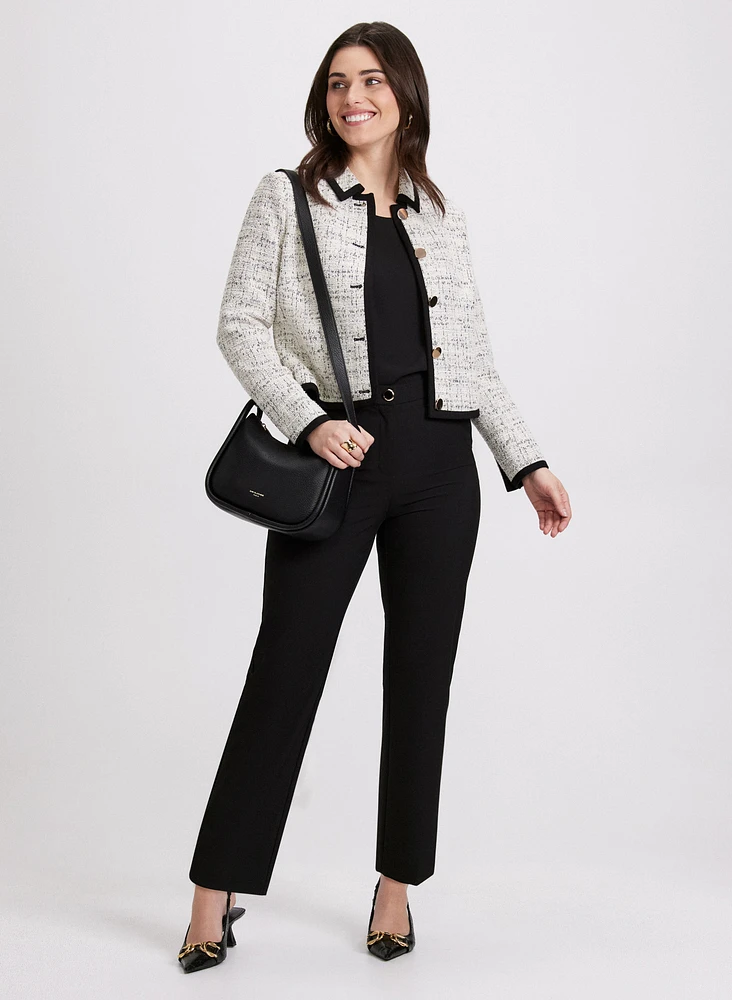 Contrast Tweed Jacket