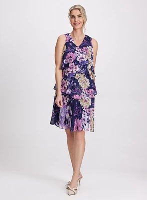 Tiered Floral Dress