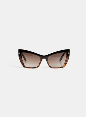 2-Tone Cat-Eye Sunglasses