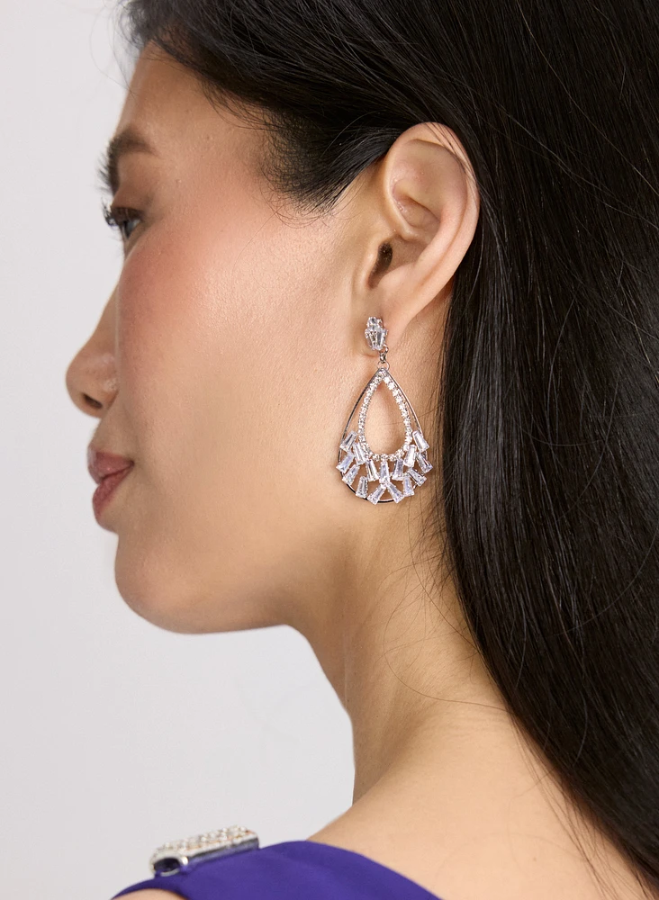 Boucles d'oreilles pendantes goutte d'eau