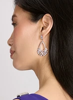 Boucles d'oreilles pendantes goutte d'eau