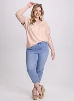 V-Neck Slub T-Shirt