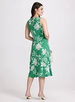 Robe florale à trou de serrure