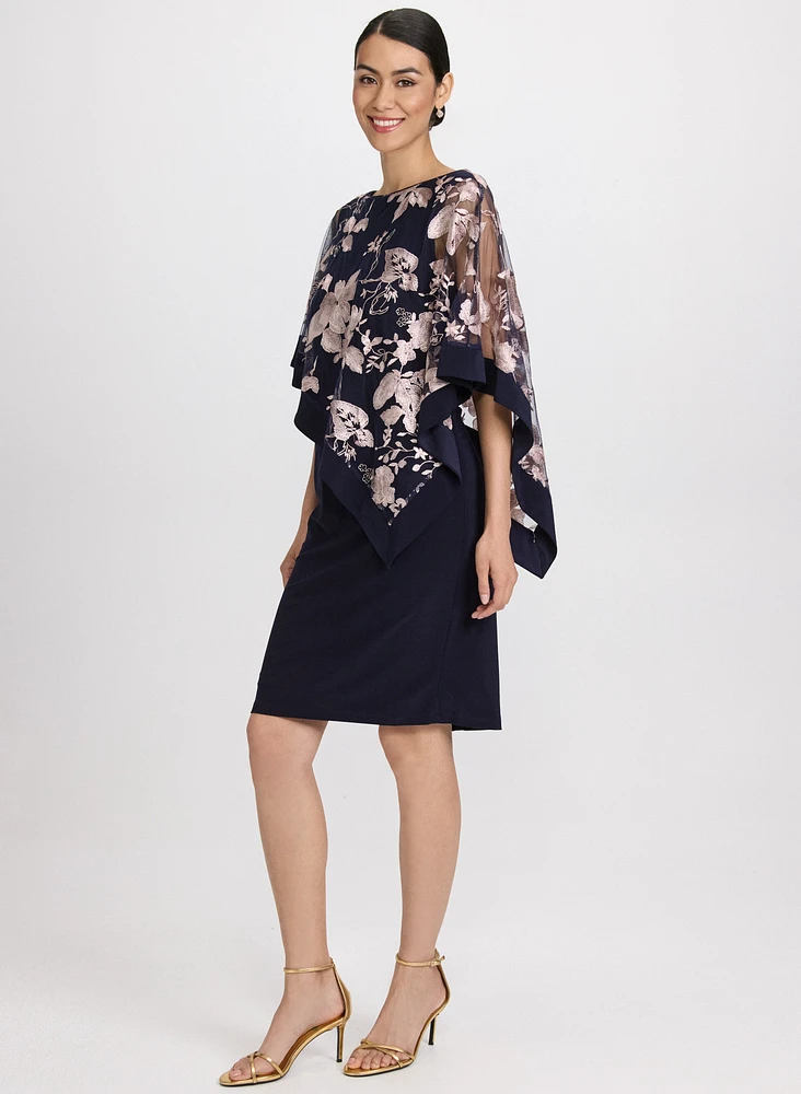 Robe à superposition florale