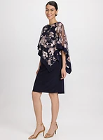 Robe à superposition florale