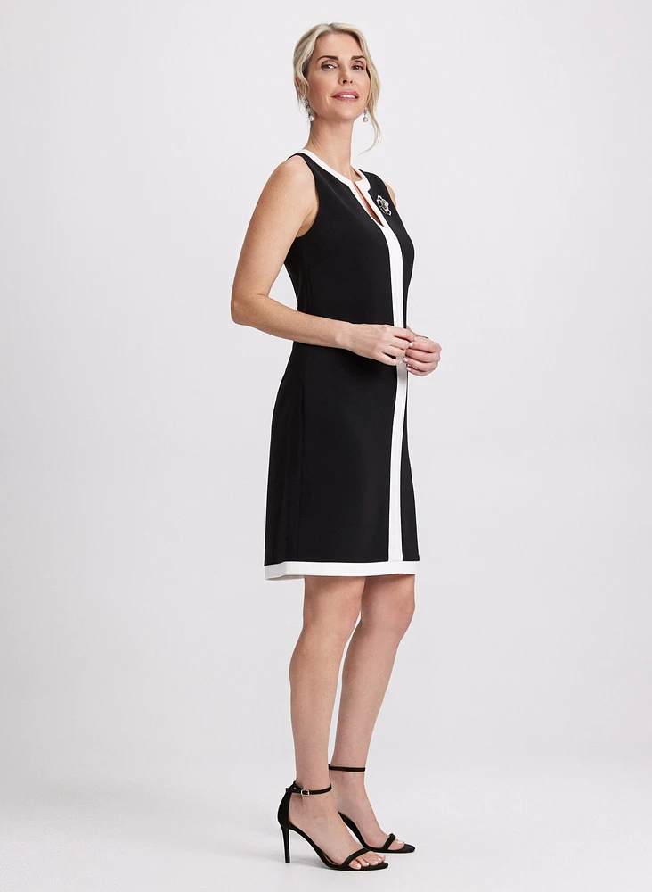 Contrast Trim Dress