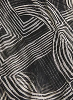 Veste en filet à motif géométrique