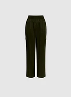 Sofia Cargo Straight-Leg Pants