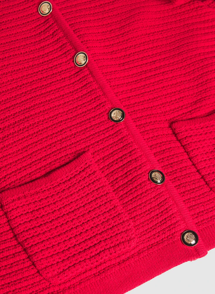 Textured Knit Cardigan
