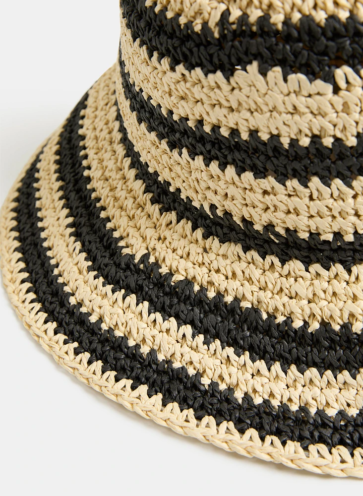 Striped Straw Hat