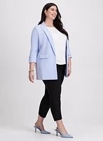 Open Twill Jacket & Sofia Slim-Leg Pants