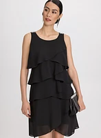 Tiered Chiffon Dress