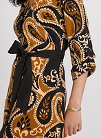Robe-chemisier à motif paisley