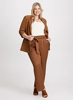 Lightweight Tab Sleeve Jacket & Tencel Wide Leg Pants