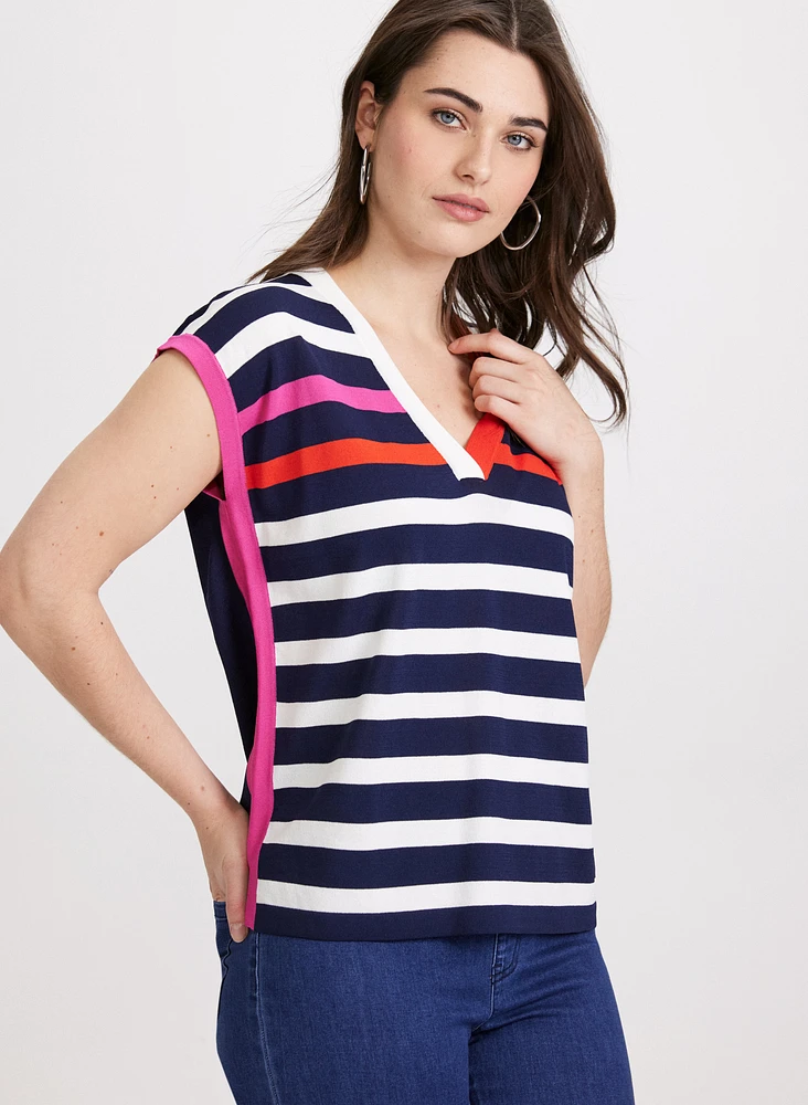 Stripe Front Top