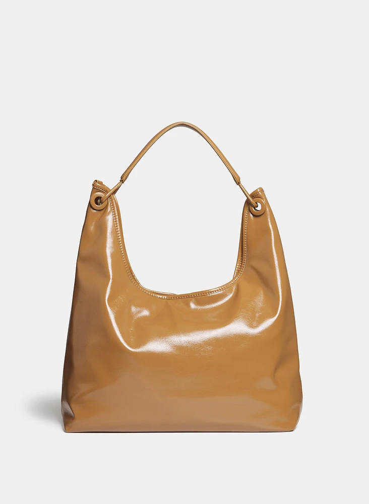Ensemble sac à main et pochette en cuir végane