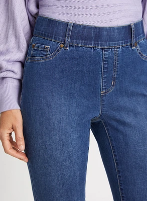 Slim Leg Pull-On Jeans