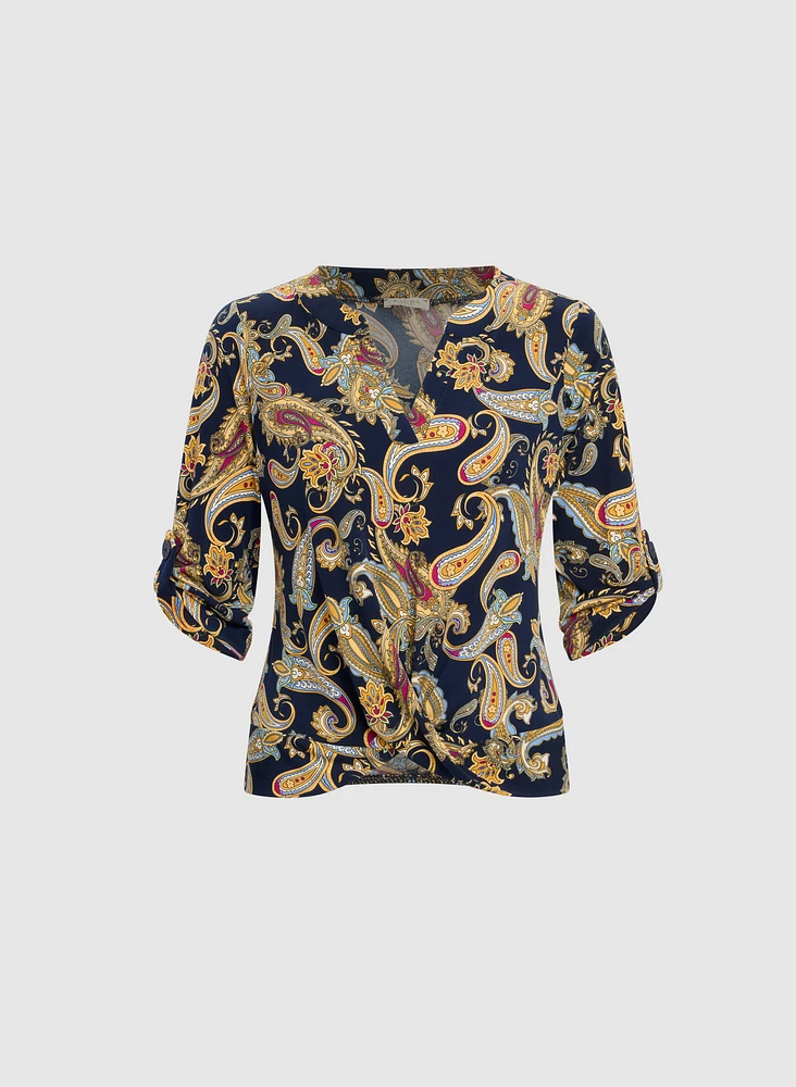 Haut à motif paisley
