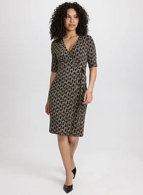 Robe cache-coeur à motif chaine