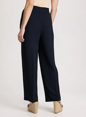 Crepe Pull-On Pants