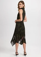 Floral Mock Neck Dress