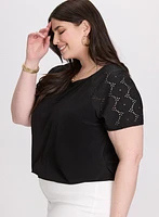Short Raglan Sleeve Top