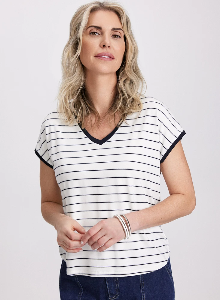 Stripe Print T-Shirt