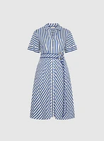 Striped Shirt Dress