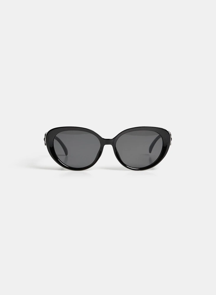 Plastic Cat-Eye Sunglasses