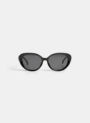 Plastic Cat-Eye Sunglasses