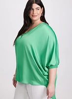 Joseph Ribkoff - Asymmetric Satin Blouse