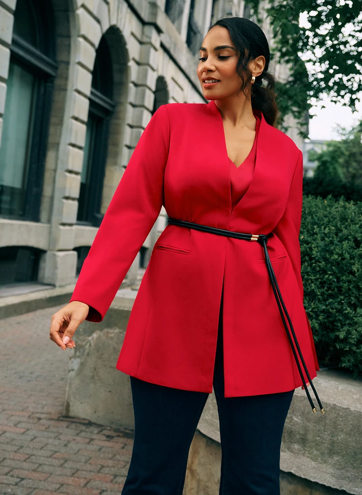 Belted Long Jacket