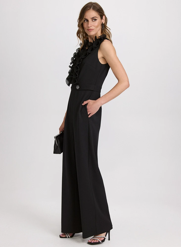 Organza Ruffle Detail Jumpsuit