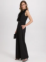 Organza Ruffle Detail Jumpsuit