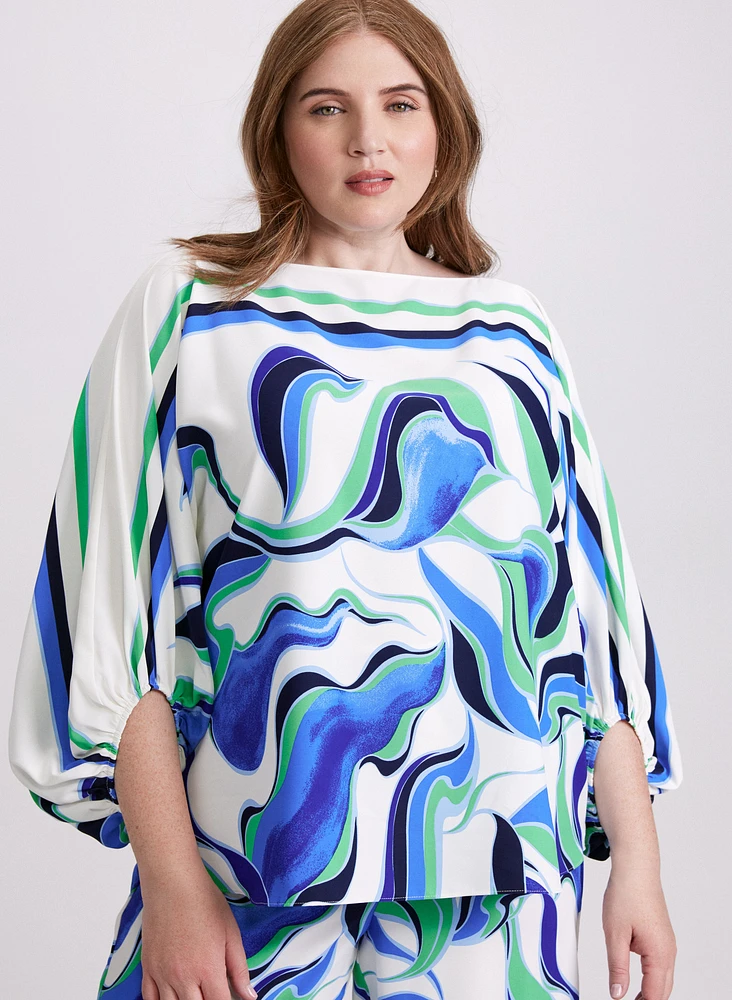 Joseph Ribkoff - Abstract Print Blouse