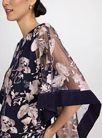 Robe à superposition florale