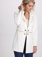 Open-Front Redingote Jacket