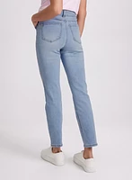 Sketch Floral Straight-Leg Jeans